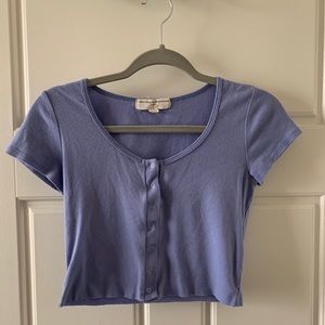 Purple crop top